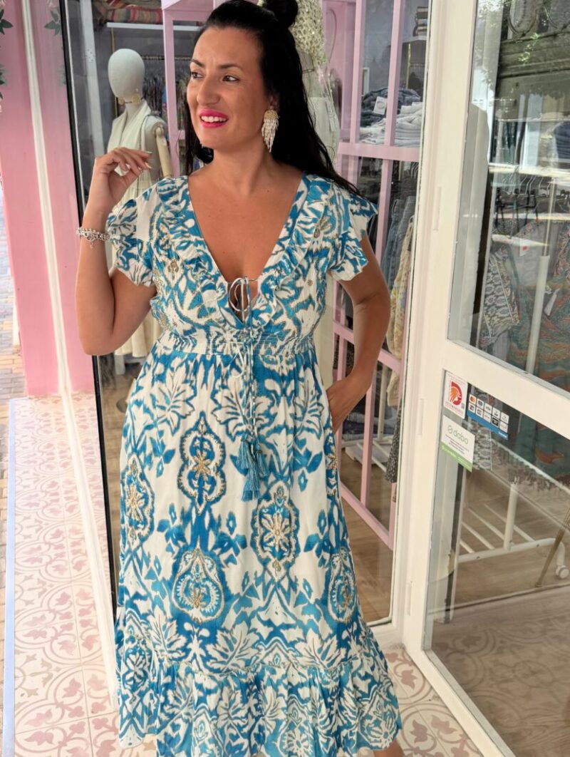 Vestido Caricia Azul