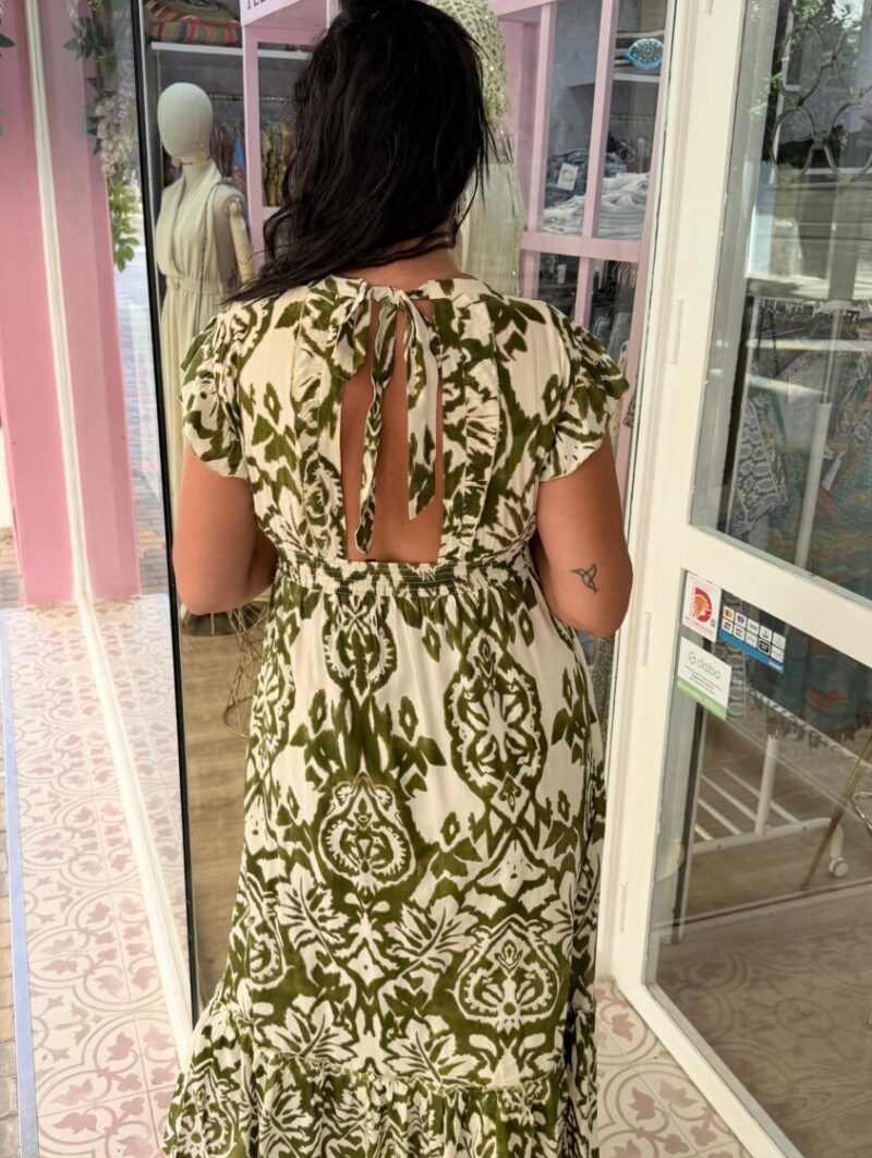 Alternative view of Vestido Caricia Verde