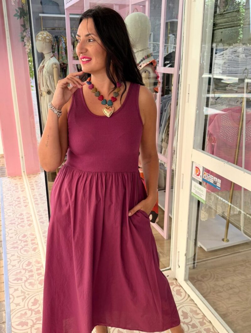 Alternative view of Vestido Cloe Buganvilla