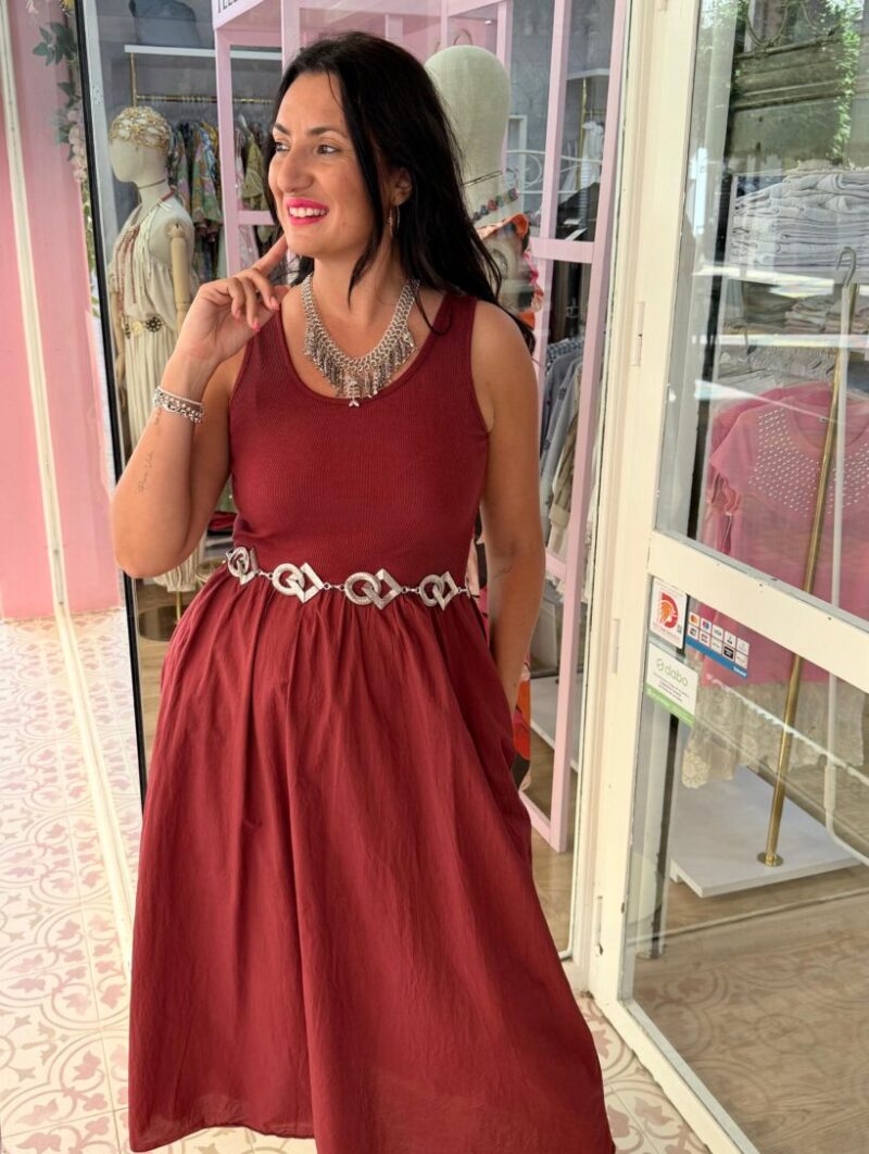 Alternative view of Vestido Cloe Burdeos