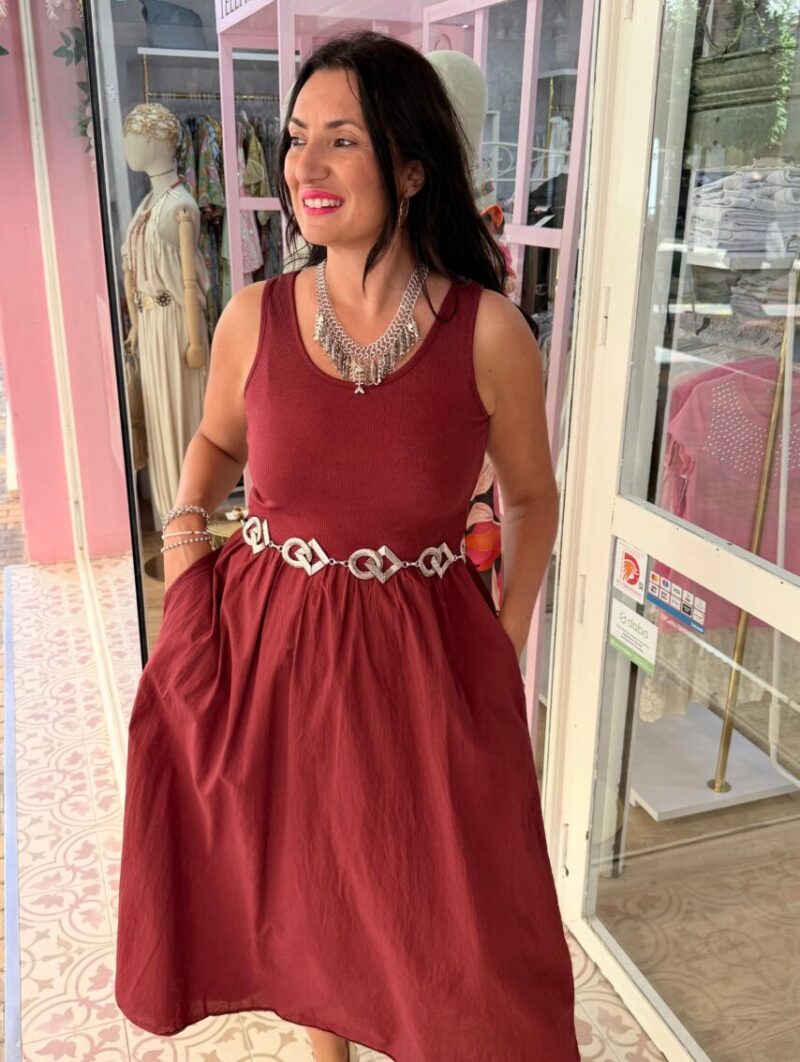 Vestido Cloe Burdeos