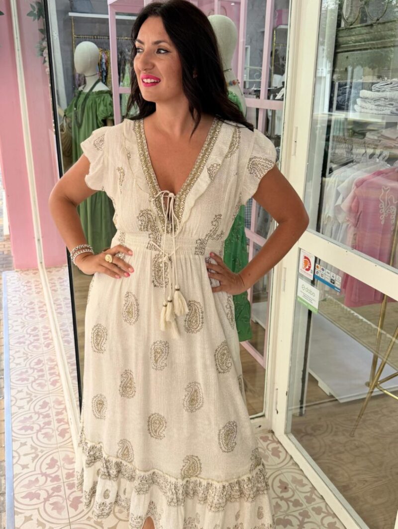 Alternative view of Vestido Espejo Blanco