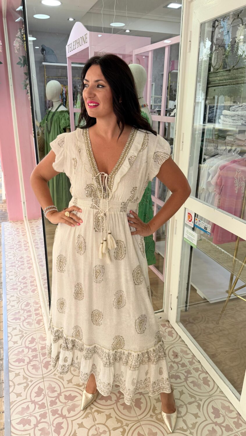 Vestido Espejo Blanco - Imagen 2