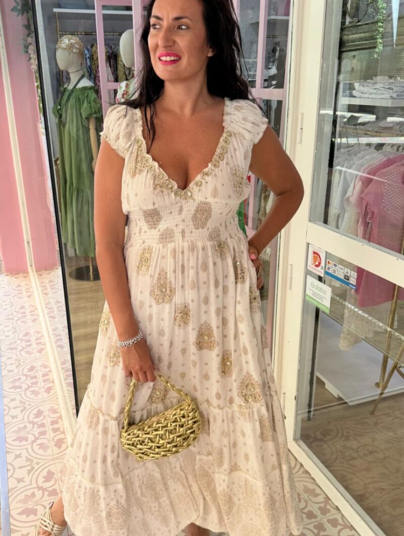 Alternative view of Vestido Espejo Blanco