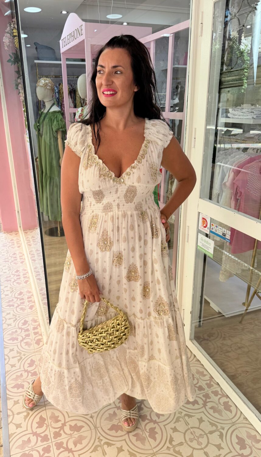 Vestido Espejo Blanco - Imagen 2