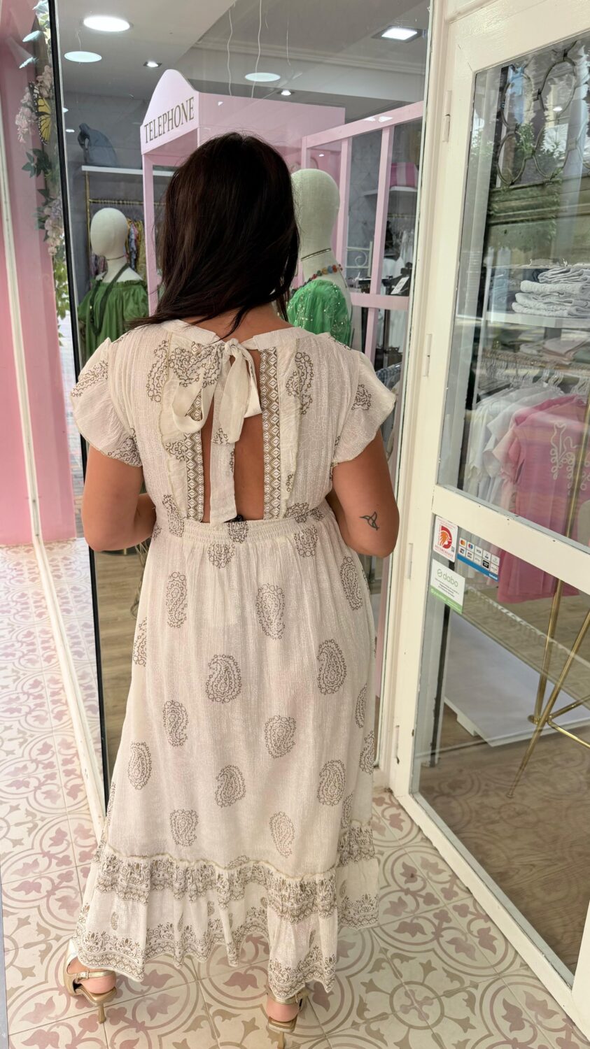 Vestido Espejo Blanco - Imagen 3