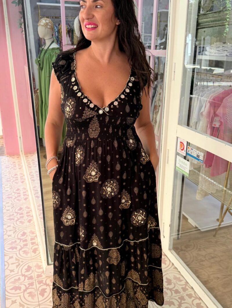 Vestido Espejo Negro