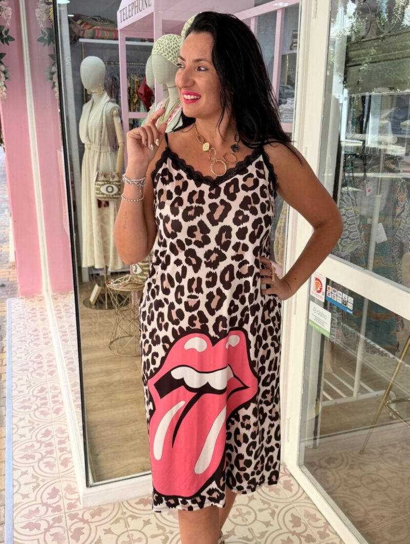 Alternative view of Vestido Lencero Animal Print