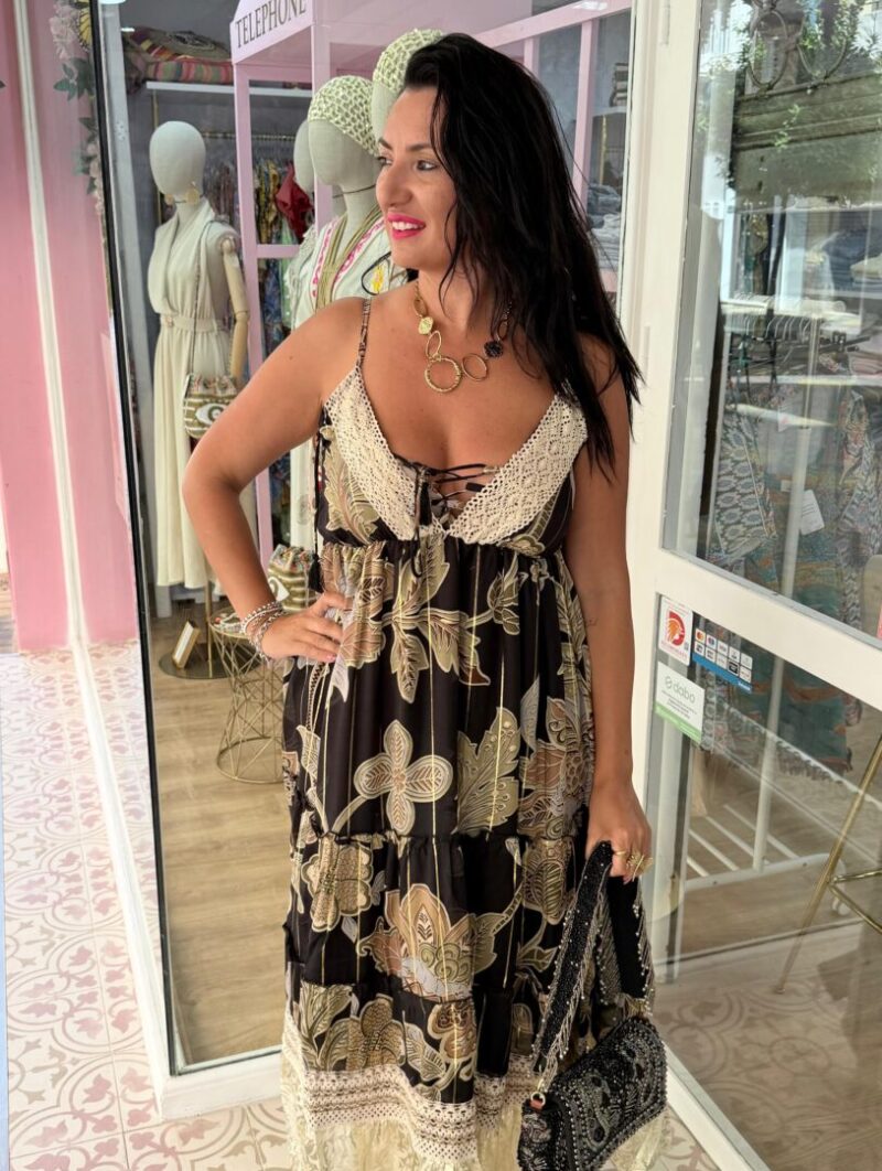 Alternative view of Vestido Marbella Negro