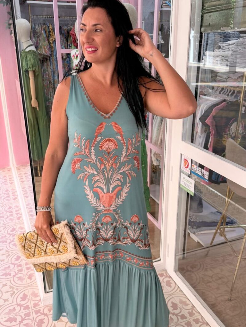 Vestido Paraíso Turquesa