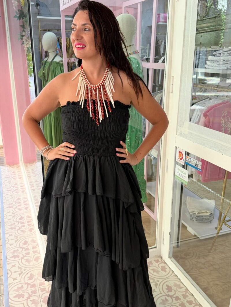 Alternative view of Vestido Pétalo Negro