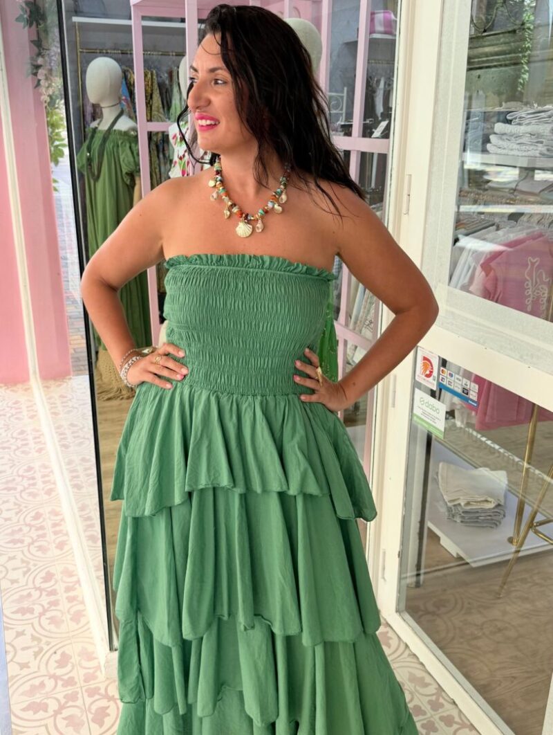 Alternative view of Vestido Pétalo Verde