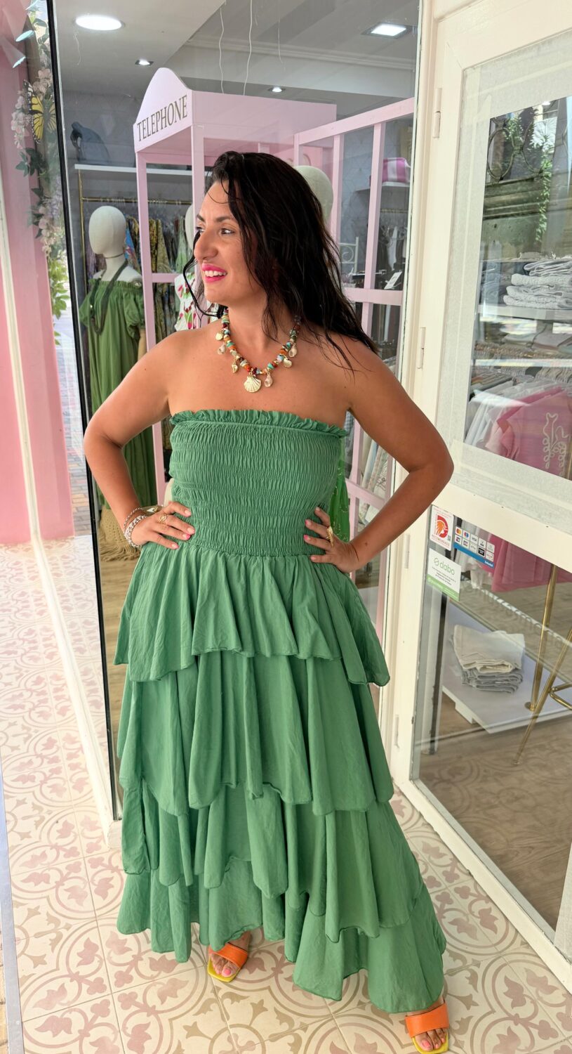 Vestido Pétalo Verde - Imagen 2