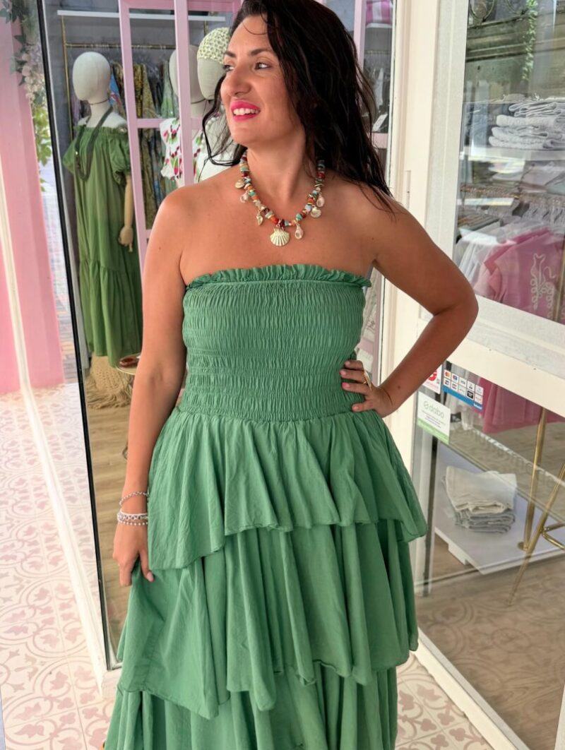 Vestido Pétalo Verde