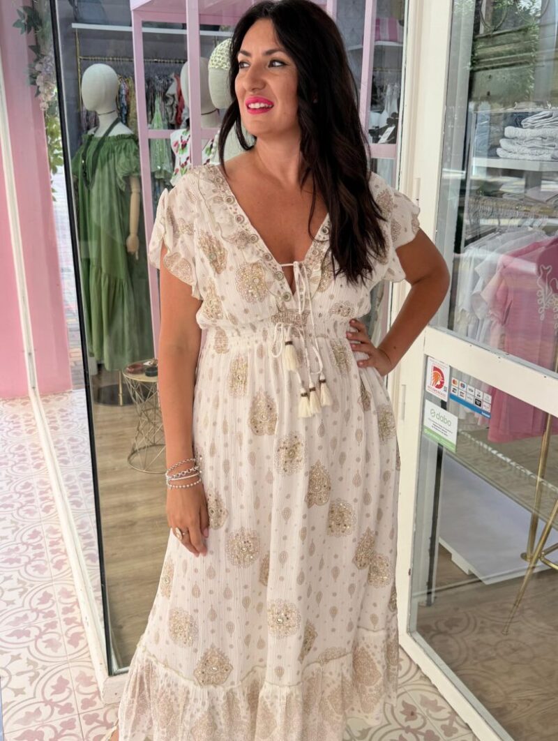 Alternative view of Vestido Reflejo Blanco