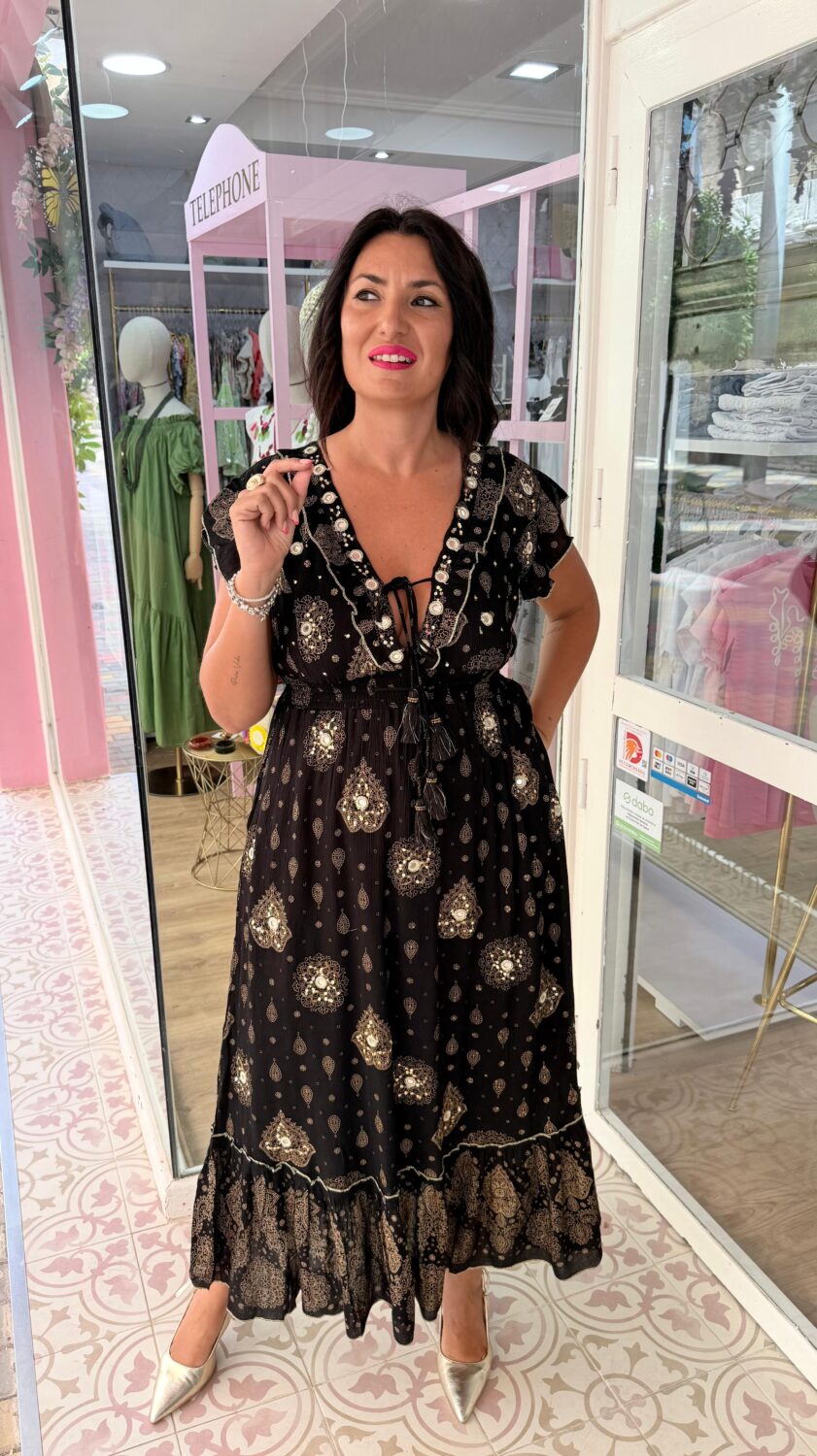 Vestido Reflejo Negro - Imagen 3