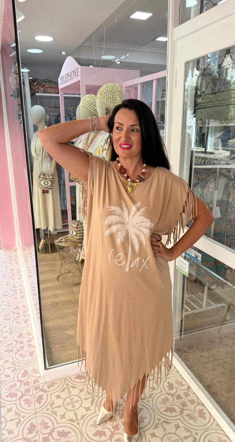 Vestido Relax Beige - Imagen 2