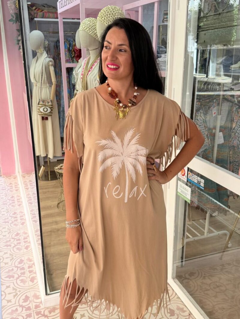 Vestido Relax Beige
