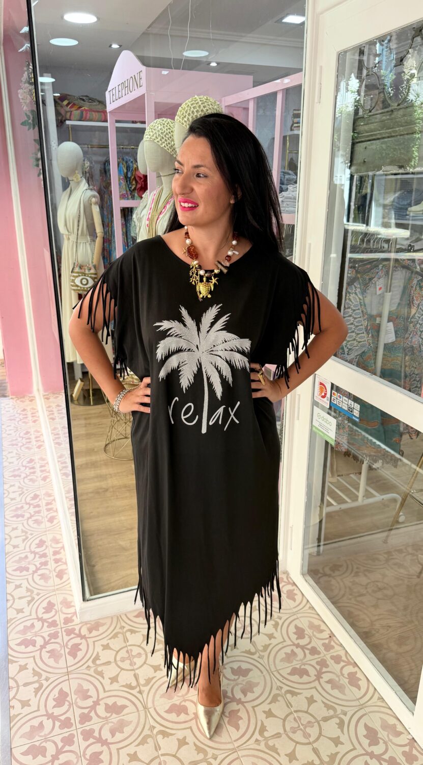 Vestido Relax Negro - Imagen 2