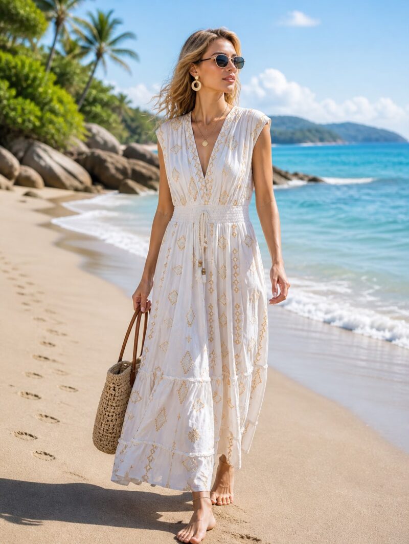 Alternative view of Vestido Roma Blanco