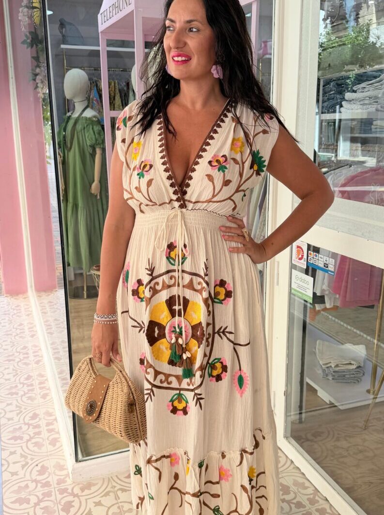 Alternative view of Vestido Samira Blanco