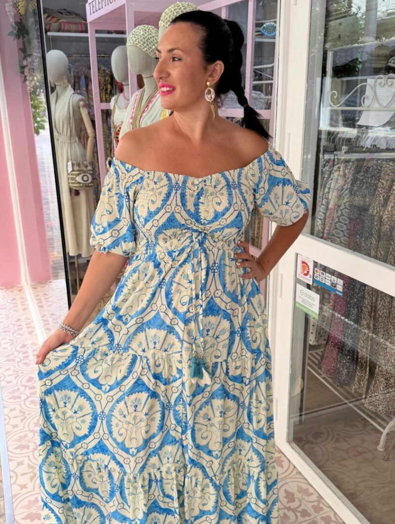 Vestido Sirena Azul
