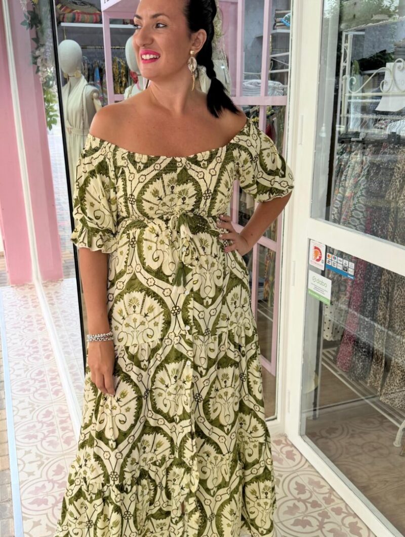 Alternative view of Vestido Sirena Verde