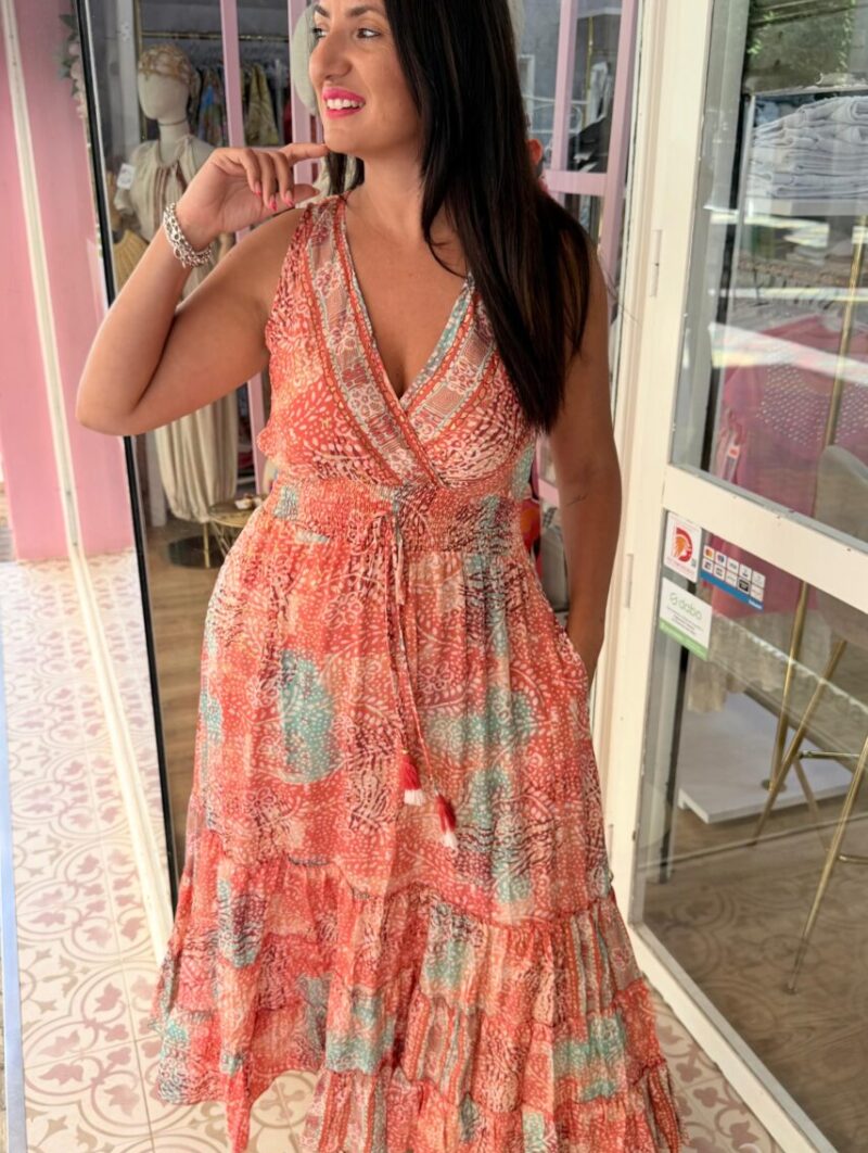 Alternative view of Vestido Sonia Coral