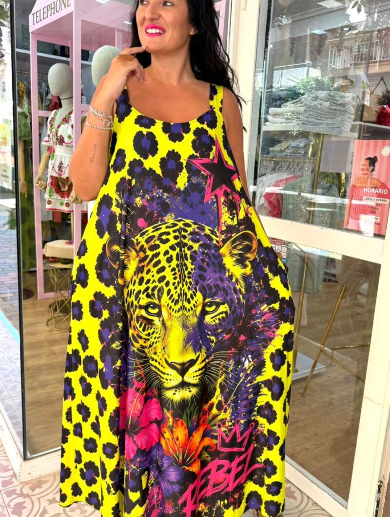 Vestido Tigre Fashion
