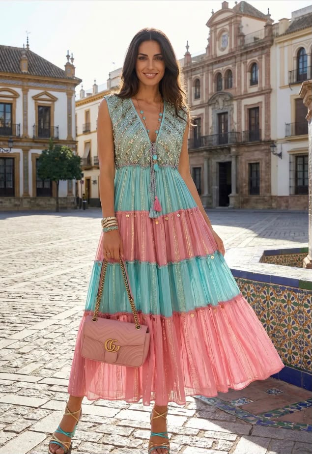 Alternative view of Vestido Venecia Rosa