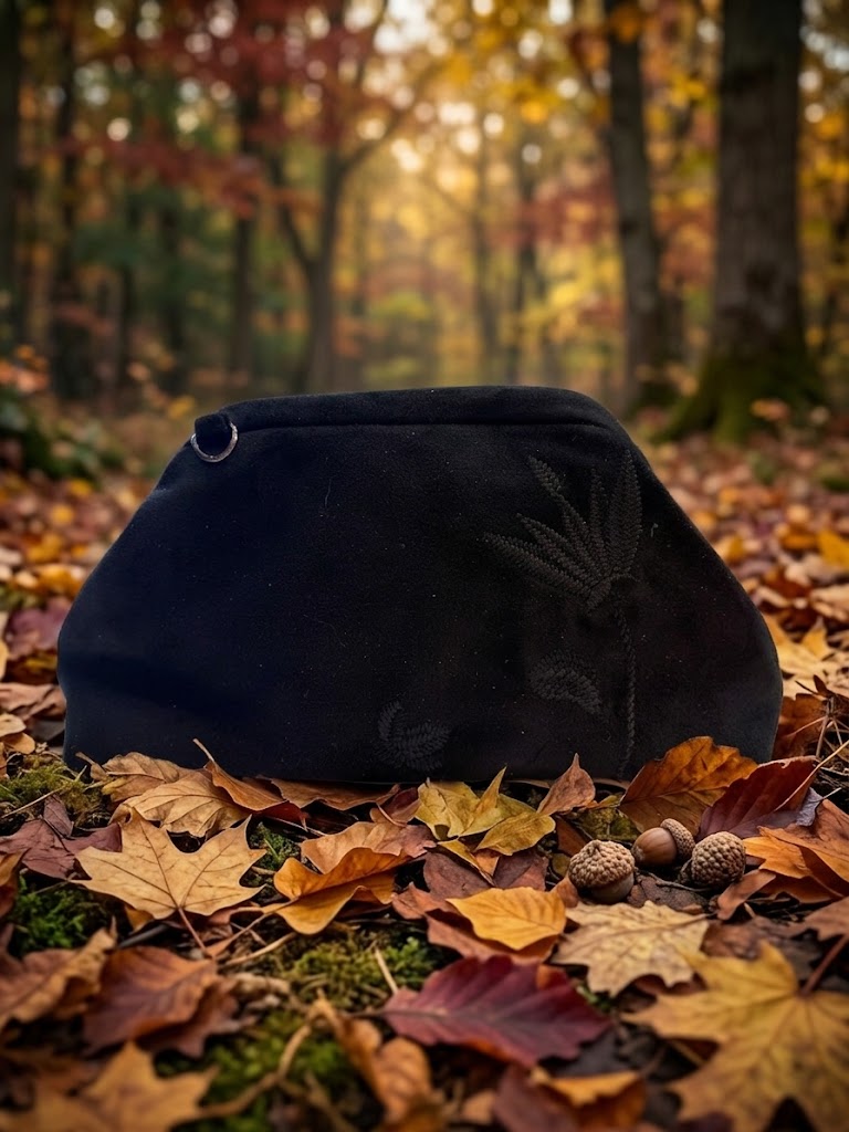 Bandolera Bordada Negra