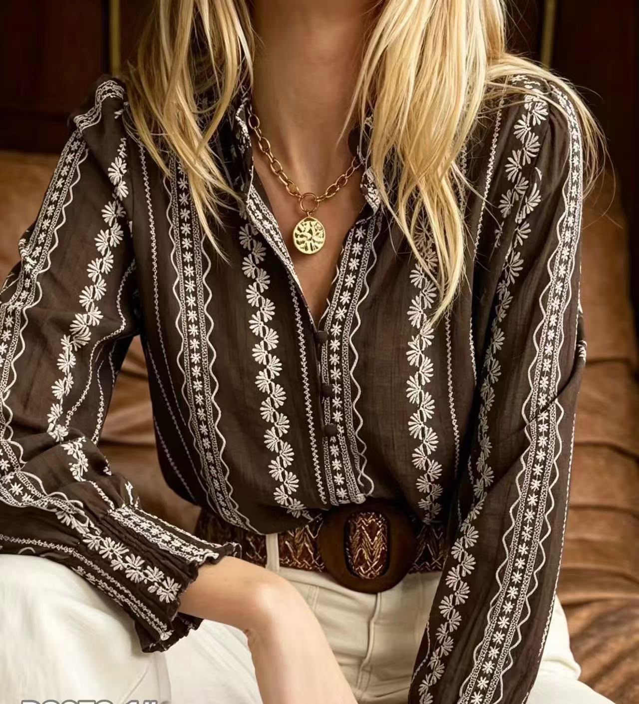 Blusa Capricho Marrón - Imagen 2
