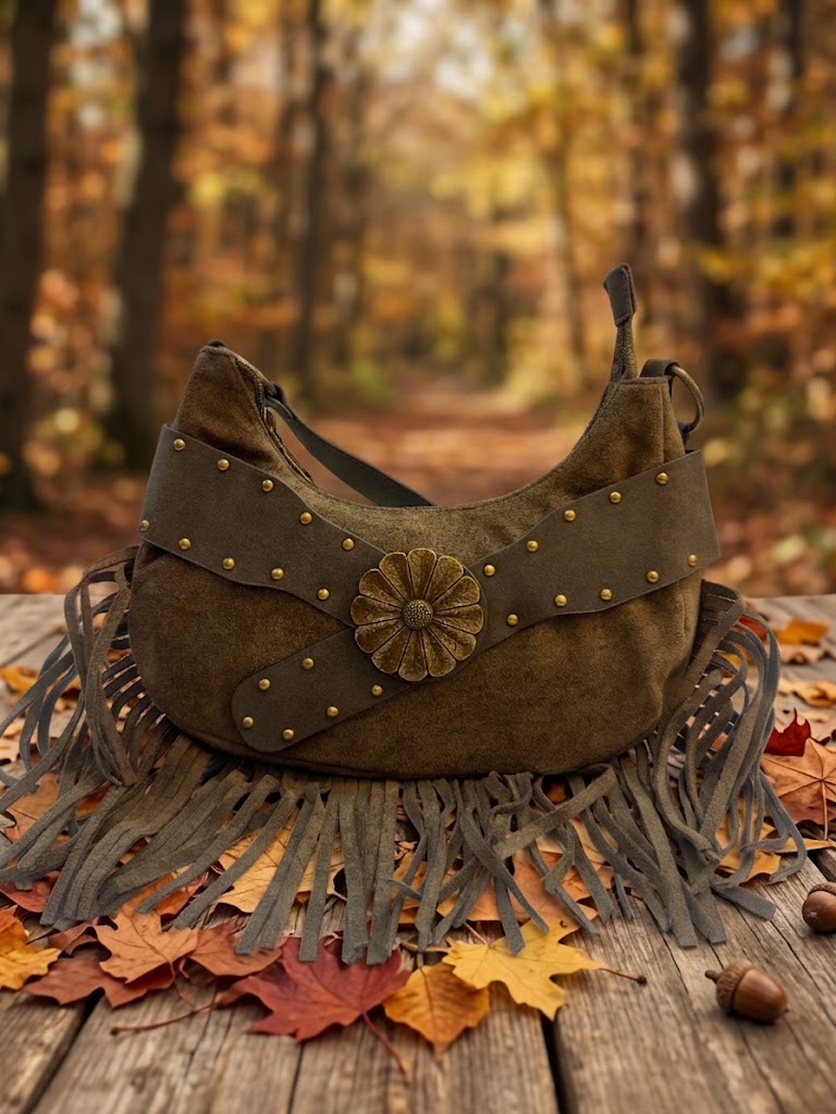 Bolso Flecos Verde