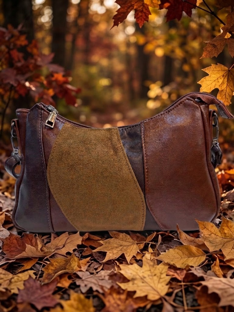 Bolso Tricolor Marrón