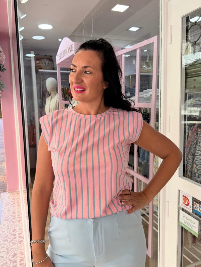 Camiseta Corazón Rosa
