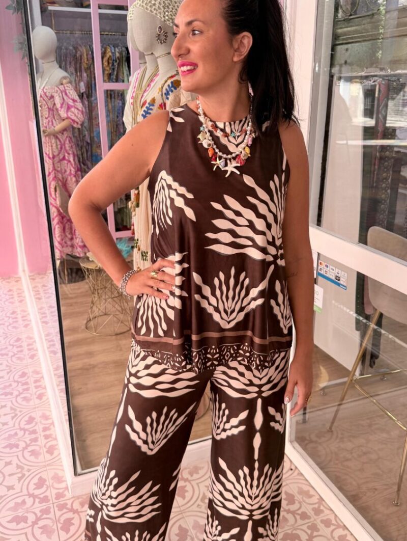 Conjunto Sira Marrón Chocolate