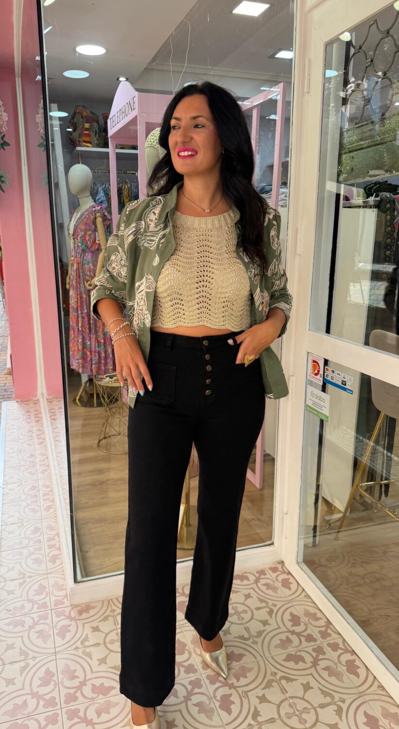 Pantalón Reyna New Negro - Imagen 2