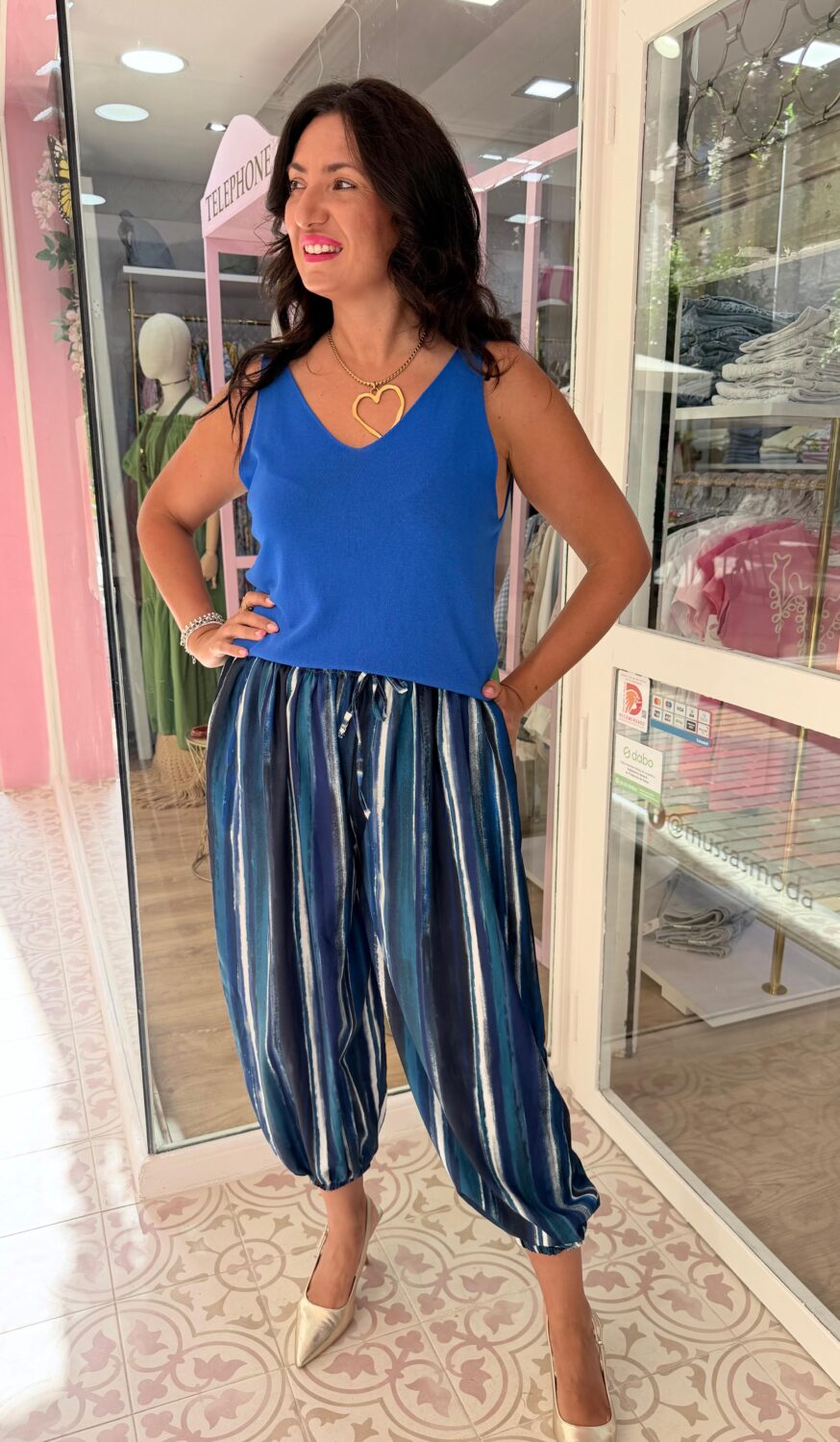 Pantalón Tendencia Azul