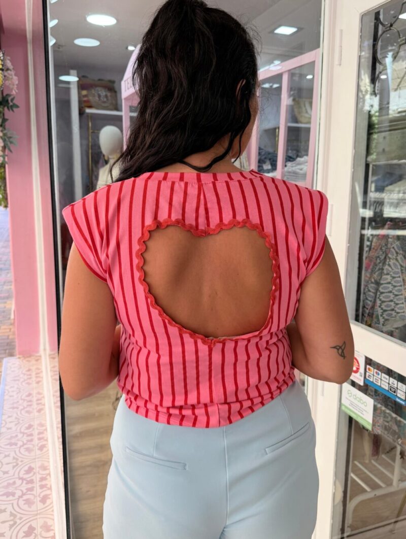 Alternative view of Camiseta Corazón Fucsia