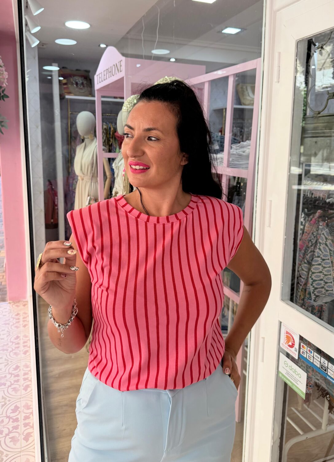 Camiseta Corazón Fucsia