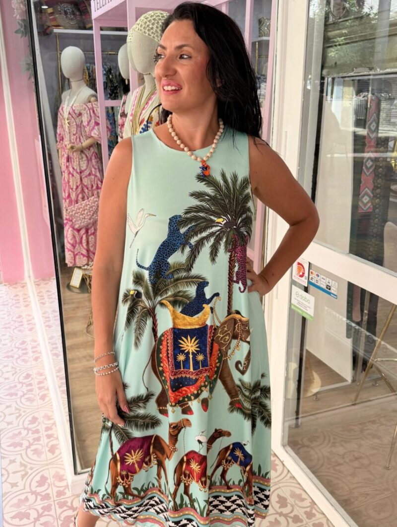 Vestido India Turquesa