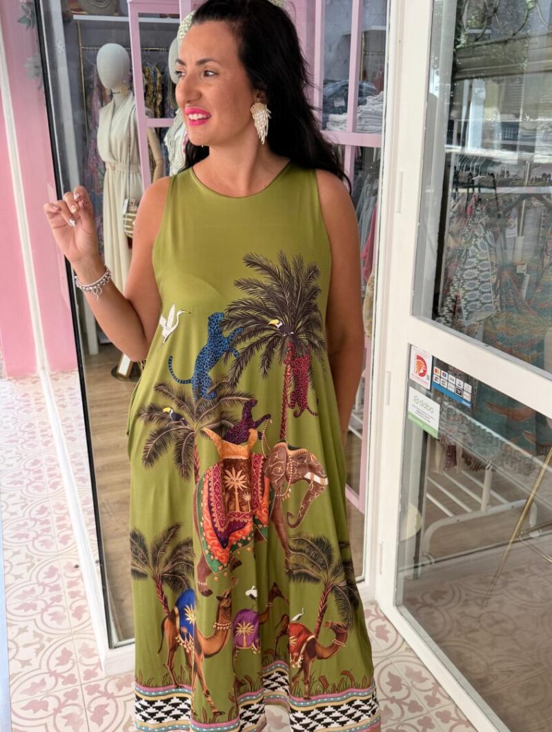 Vestido India Verde