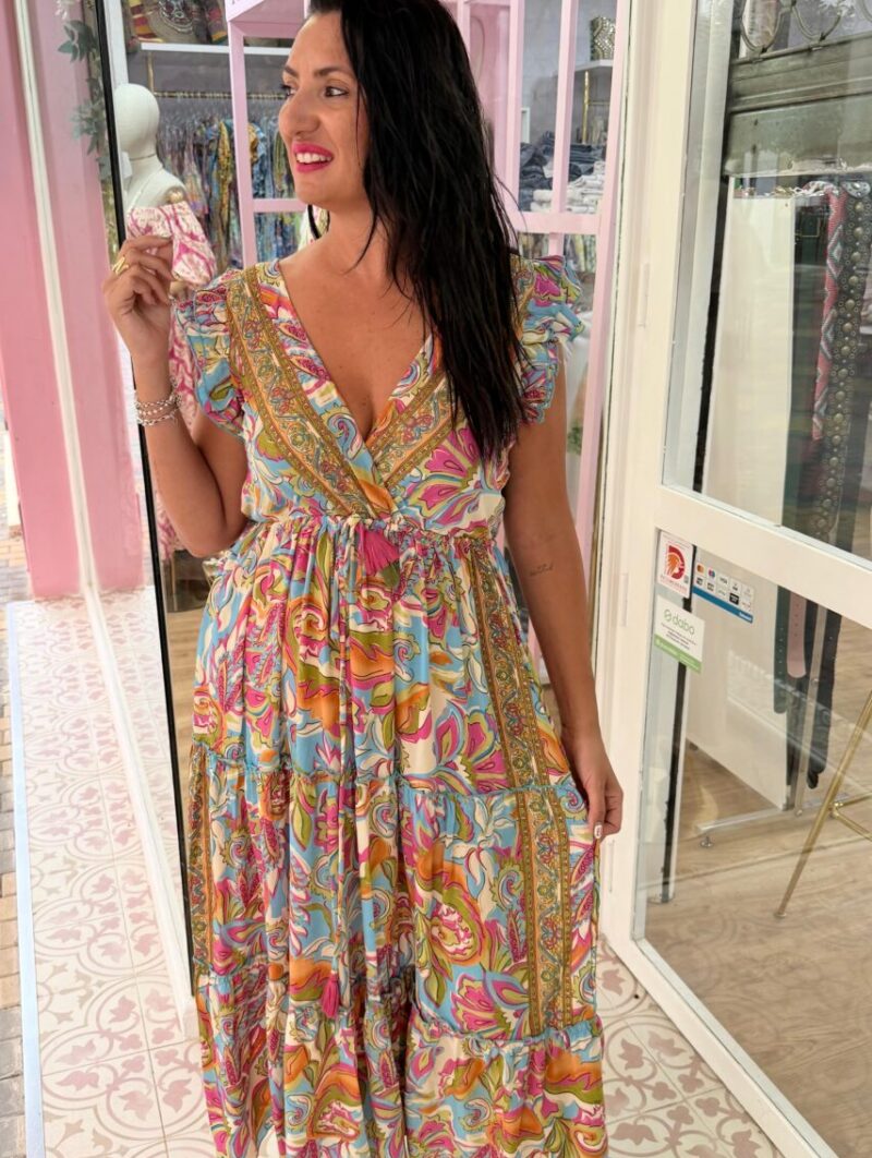 Alternative view of Vestido Jamaica Azul