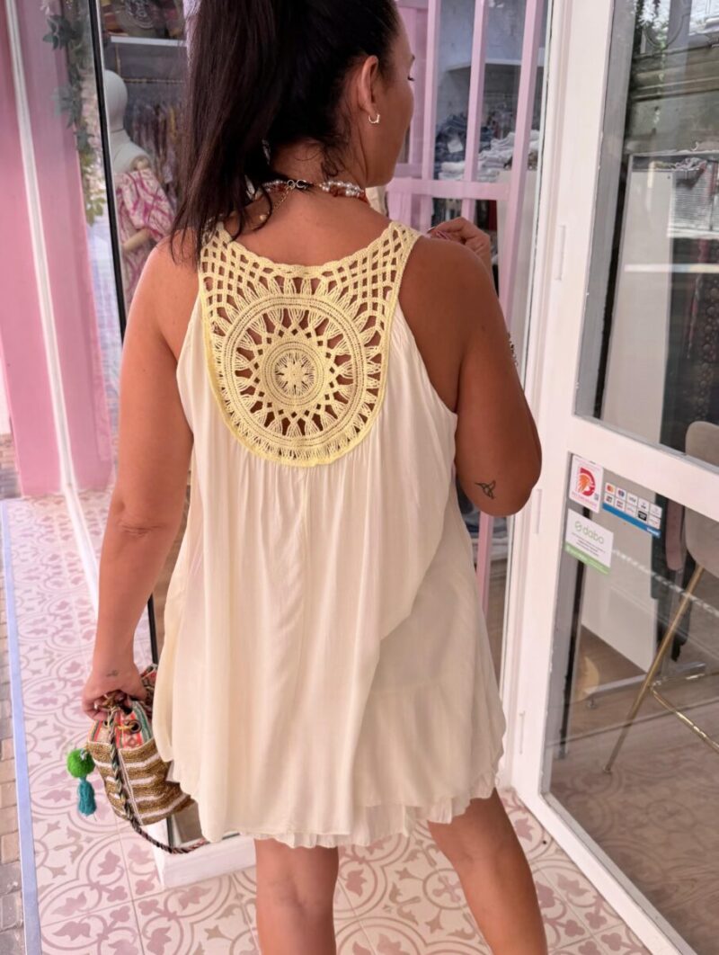 Alternative view of Vestido Mandala Amarillo