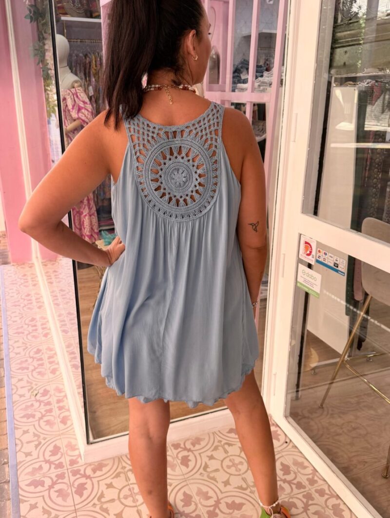 Alternative view of Vestido Mandala Azul