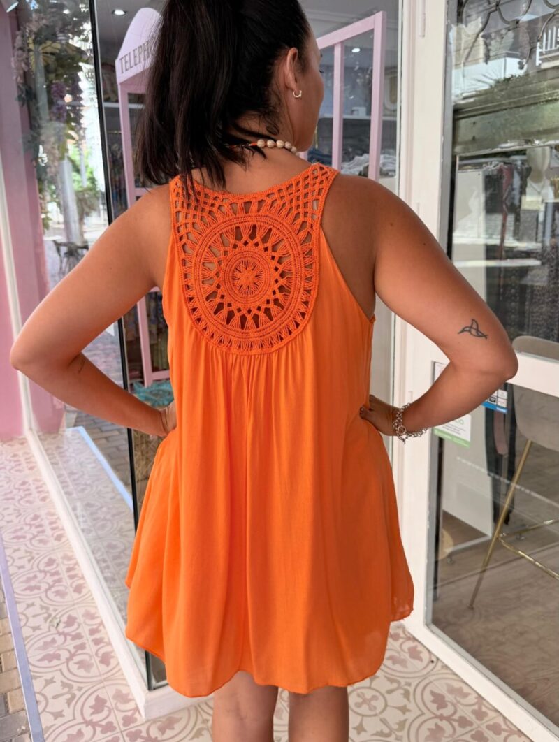 Alternative view of Vestido Mandala Naranja