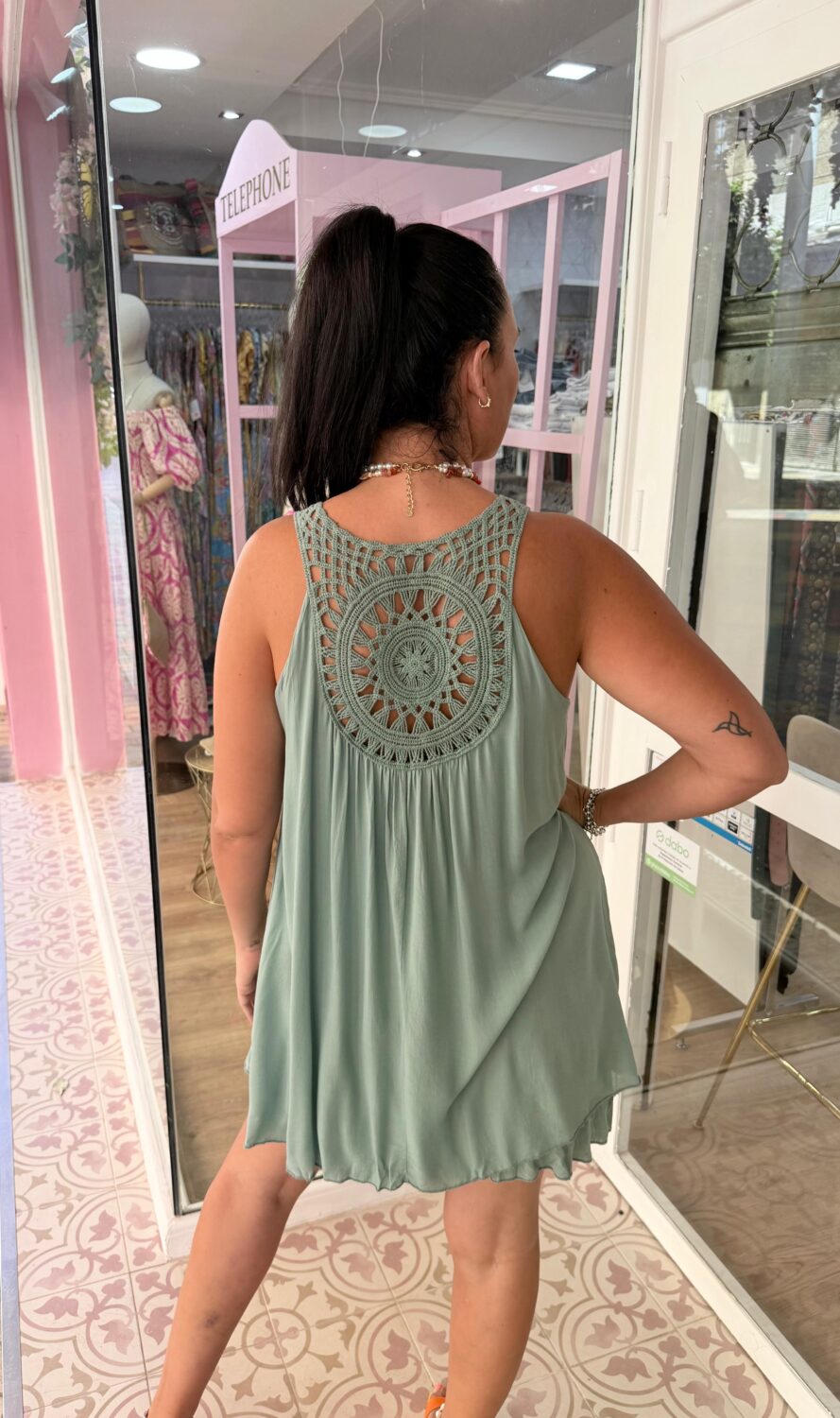 Vestido Mandala Verde - Imagen 2