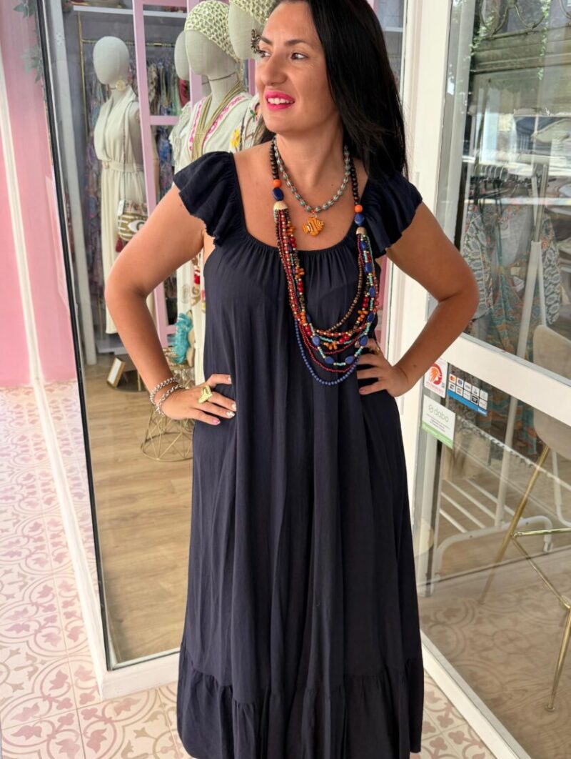 Alternative view of Vestido Sofía Azul Marino