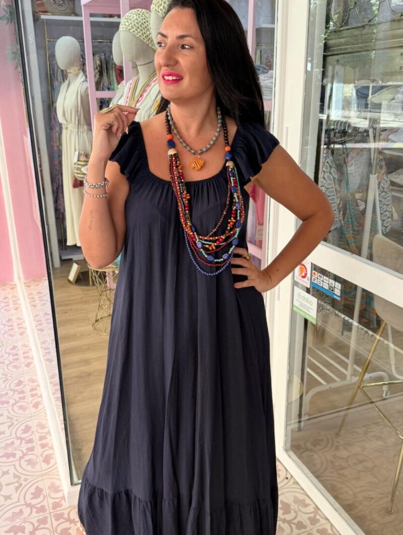 Vestido Sofía Azul Marino