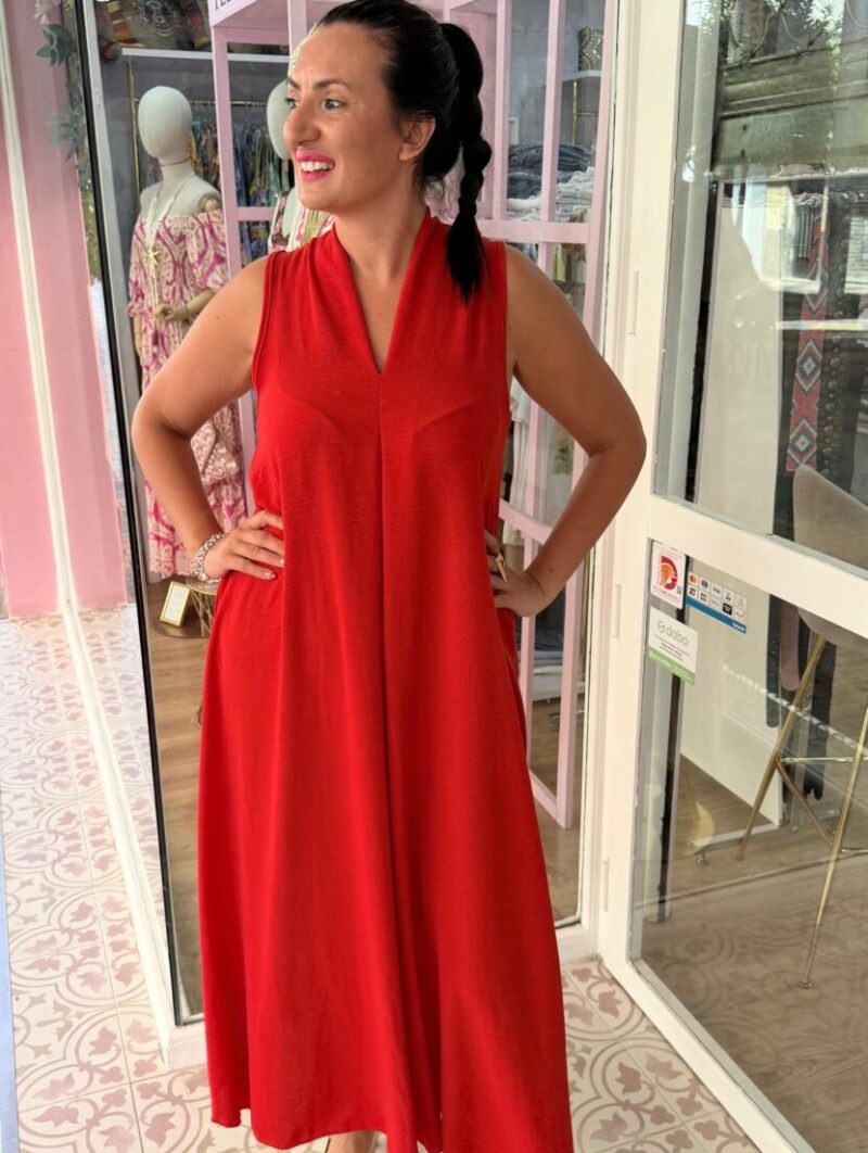 Alternative view of Vestido Venus Rojo